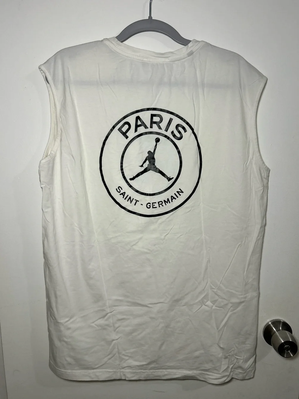 Jordan Paris Saint-Germain White Sleeveless Tee